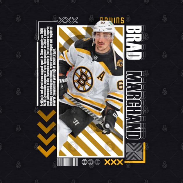 Brad Marchand Paper Poster Version 10 by art.Hamdan